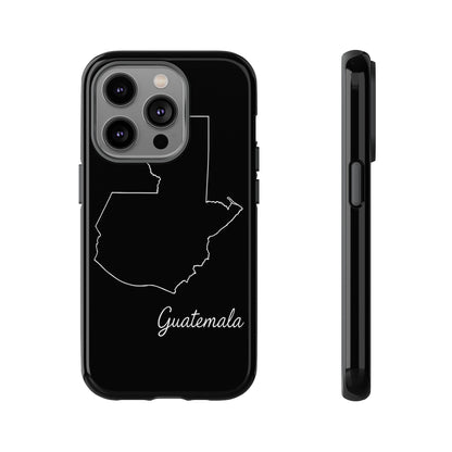 Guatemala Outline Phone Case – Minimal Country Map Tough Case (iPhone, Samsung, Pixel)
