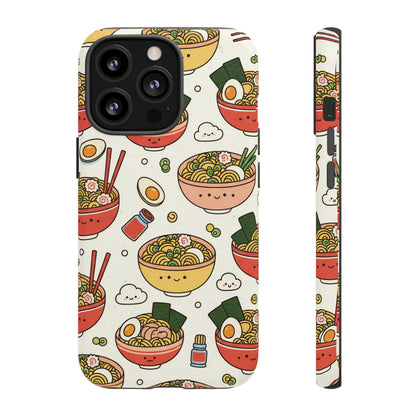 Kawaii Ramen Phone Case – Cute Japanese Food Pattern | Noodle Bowl Aesthetic Case