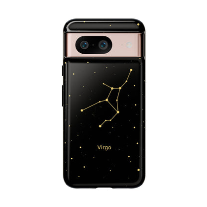 Virgo Zodiac Constellation Phone Case – Luxe Gold Celestial Cover