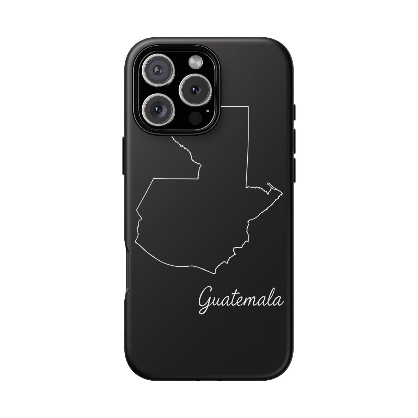 Guatemala Outline Phone Case – Minimal Country Map Tough Case (iPhone, Samsung, Pixel)