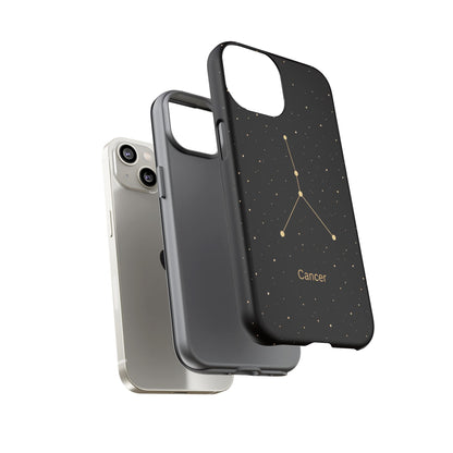 Cancer Zodiac Constellation Phone Case – Luxe Gold Celestial Cover
