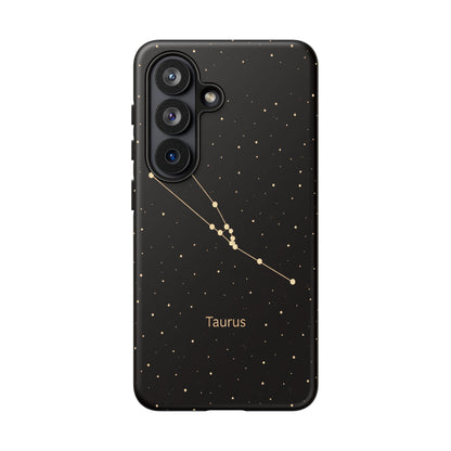 Taurus Zodiac Constellation Phone Case – Luxe Gold Celestial Cover