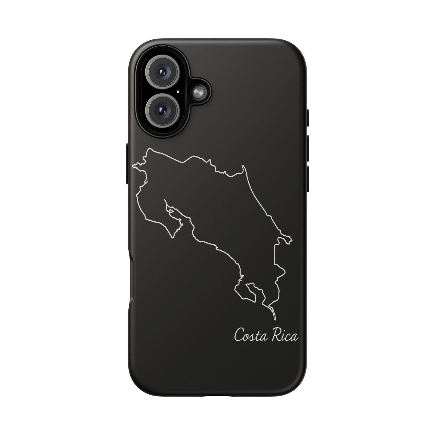 Costa Rica Outline Phone Case – Minimal Country Map Tough Case (iPhone, Samsung, Pixel)