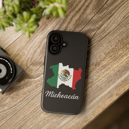 Michoacán Mexico Flag Map Phone Case | Mexican American Pride Tough Case for iPhone & Samsung
