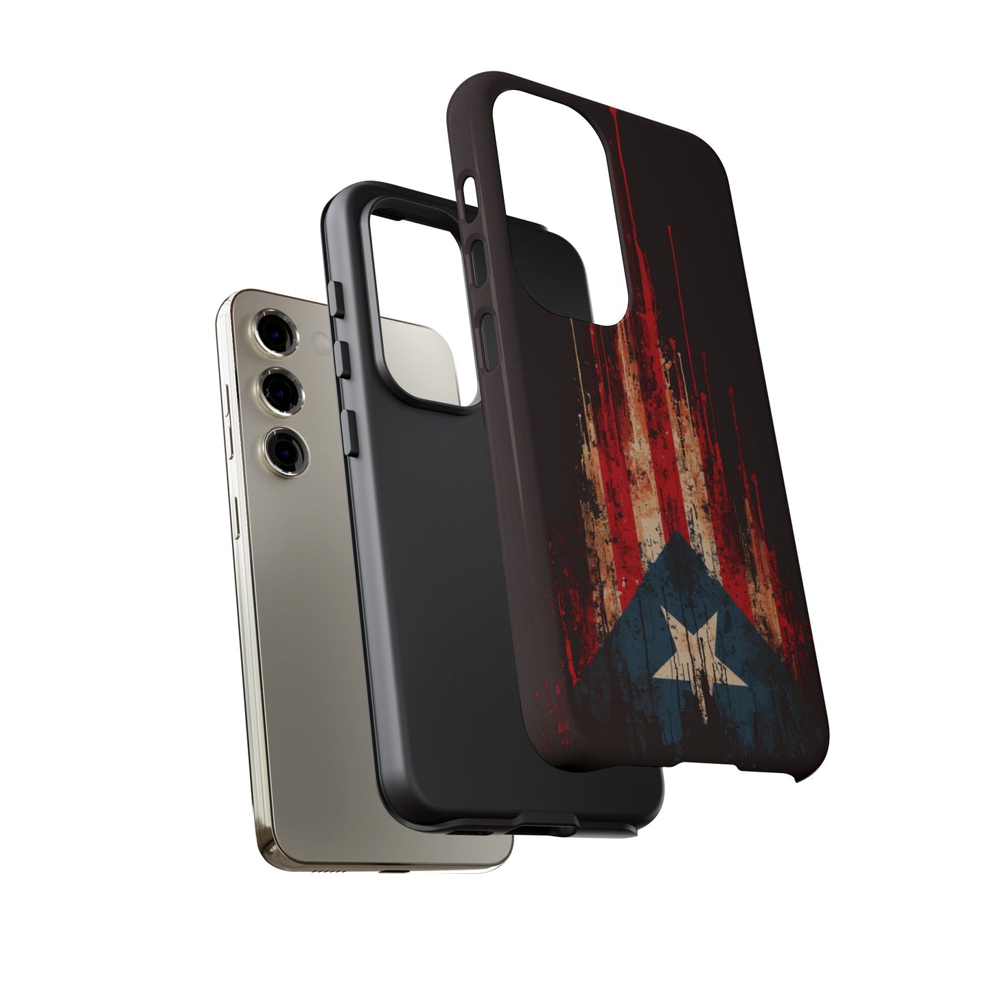 Puerto Rico Flag Phone Case | Distressed Puerto Rican Flag Tough Case | Boricua Pride Protective iPhone Samsung Cover