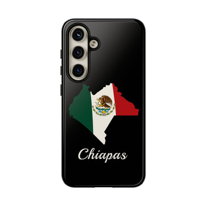 Chiapas Mexico Flag Map Phone Case | Mexican American Pride Tough Case for iPhone & Samsung