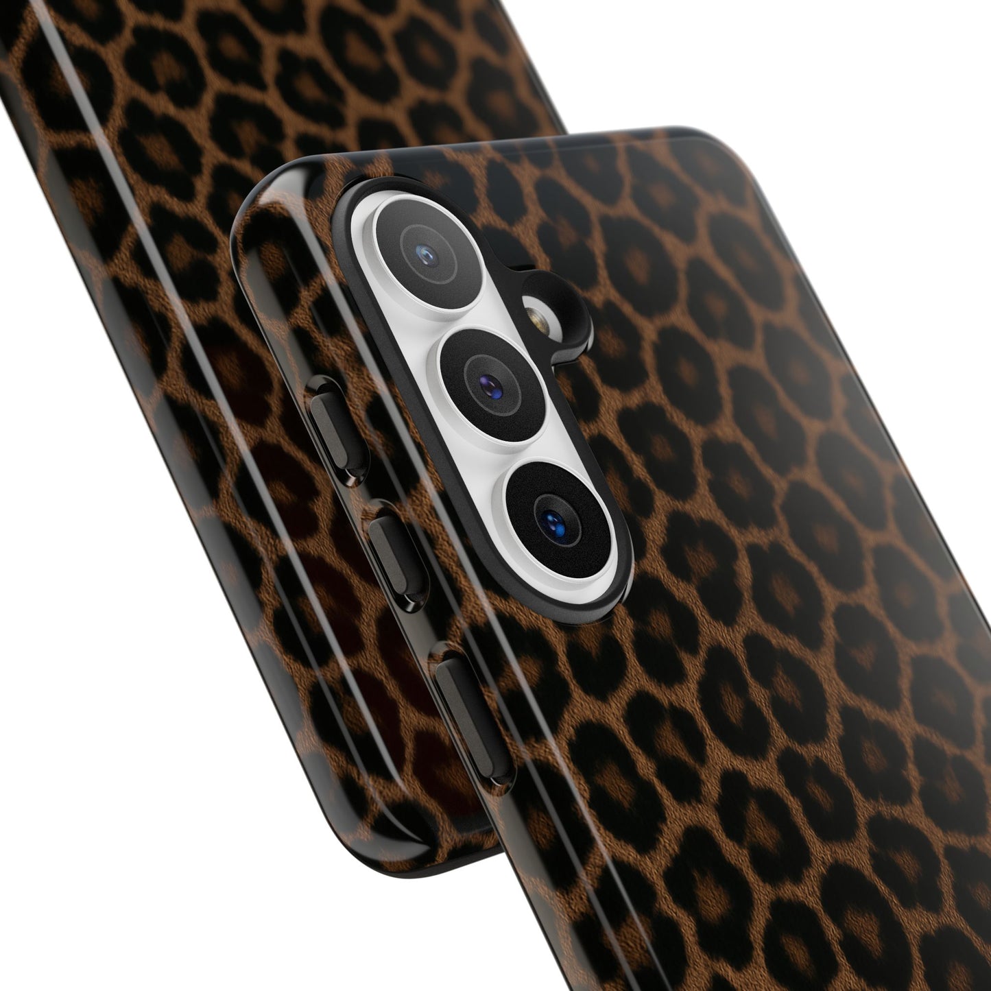 Brown Leopard Print Phone Case | Classic Animal Print Aesthetic Tough Protective Case
