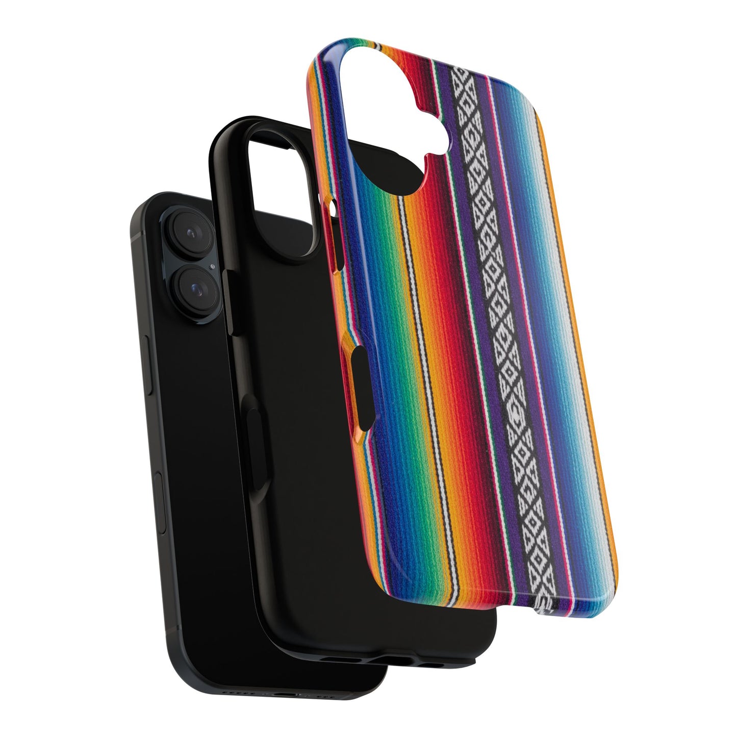 Serape Stripe Phone Case – Colorful Mexican Blanket Pattern Tough Case