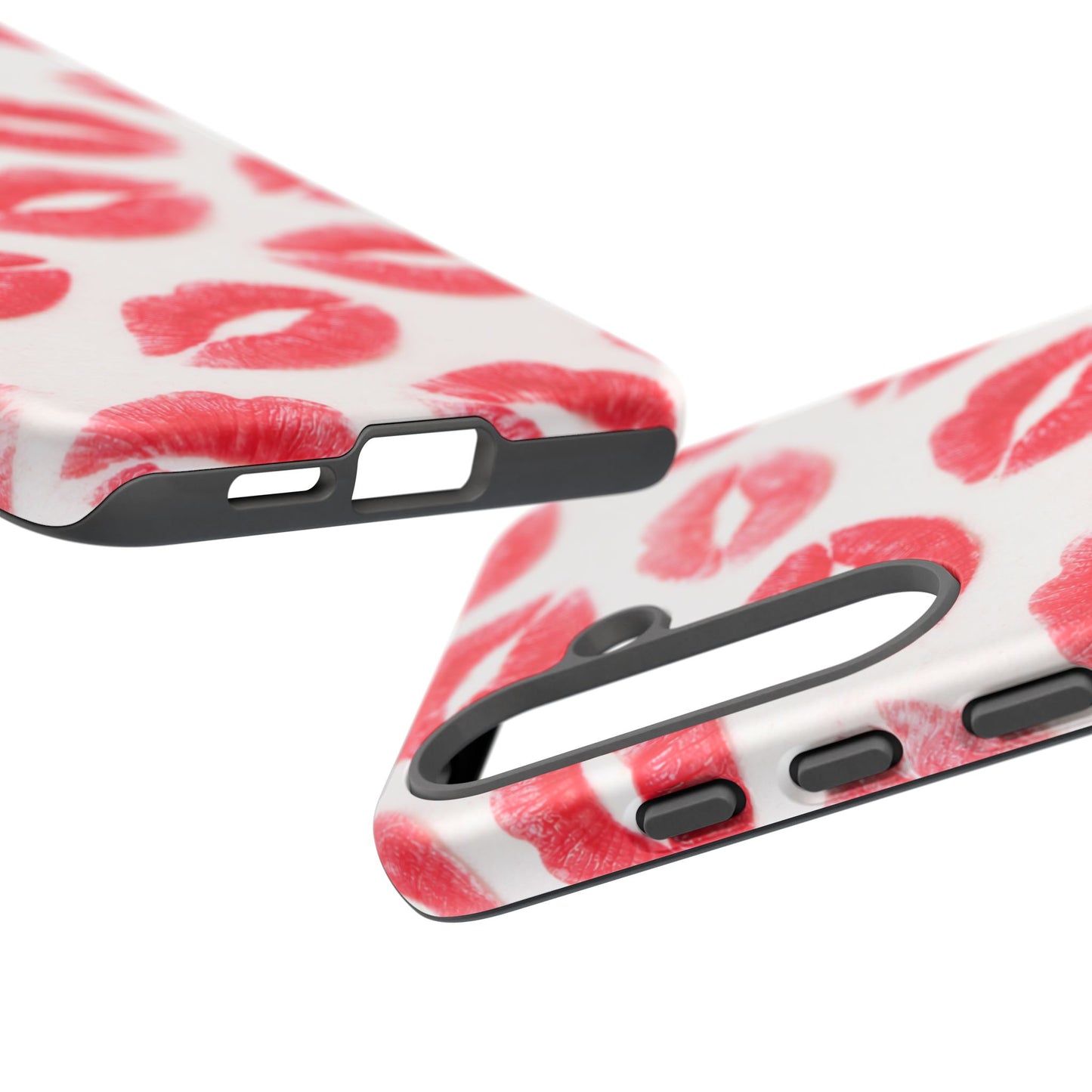 Red Lipstick Kiss Phone Case – Sexy Lip Print Pattern Tough Protective Cover