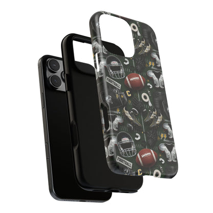 Football Pattern Phone Case – Sports Fan Tough Protective Game Day Case