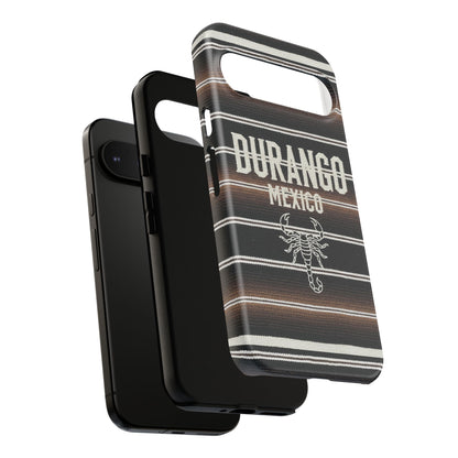 Durango Mexico Phone Case | Serape Scorpion Western Design | Mexican Heritage Tough Case for iPhone & Samsung