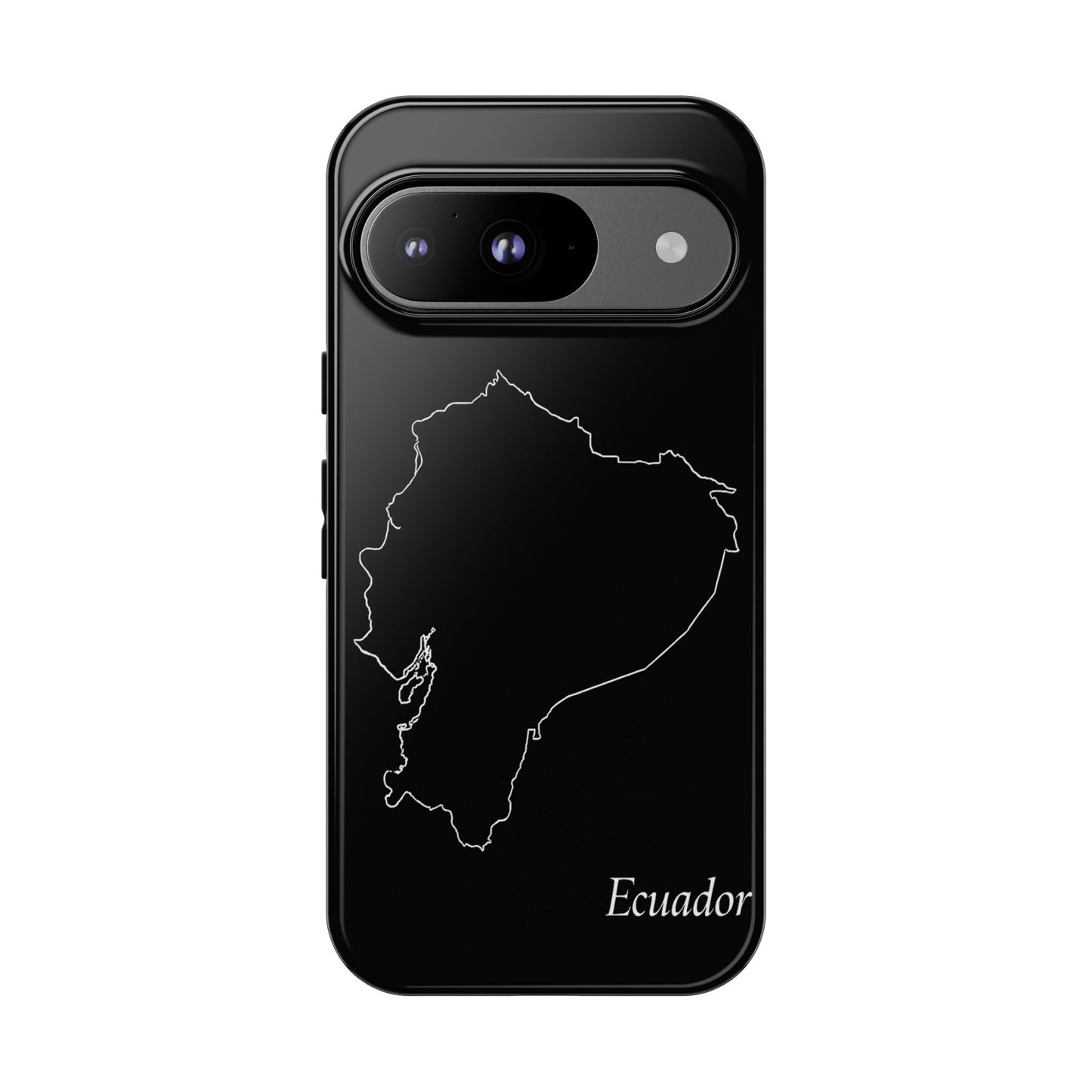Ecuador Outline Phone Case – Minimal Country Map Tough Case (iPhone, Samsung, Pixel)