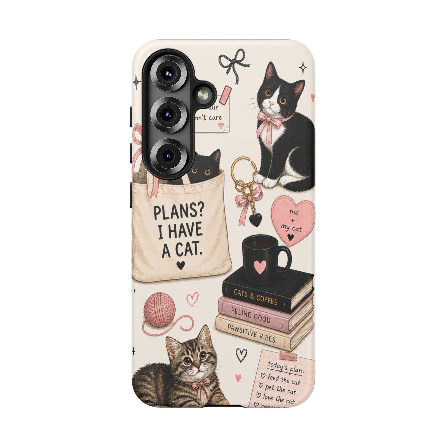 Cat Lover Phone Case | Plans? I Have A Cat Cute Aesthetic Cover