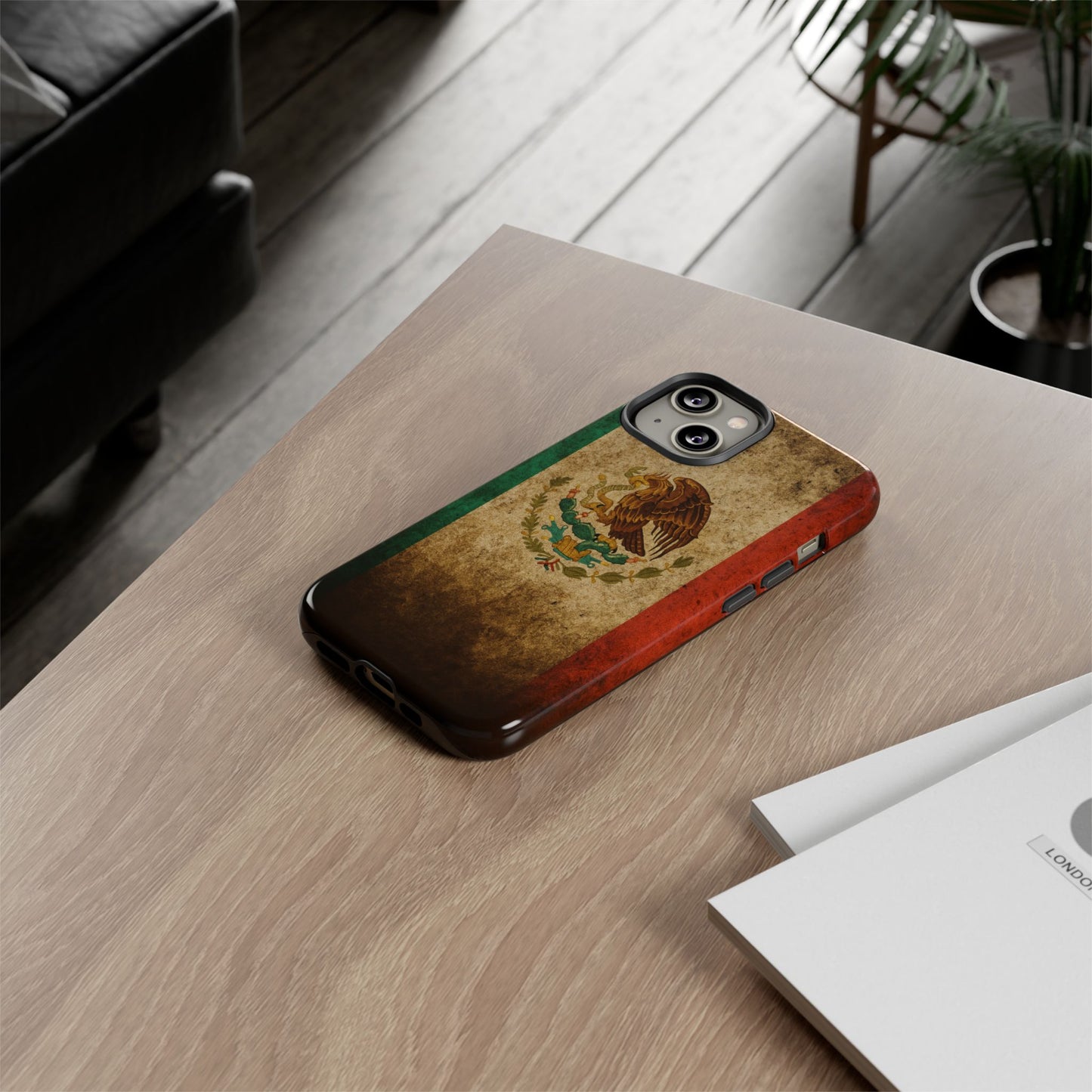 Vintage Mexico Flag Phone Case – Mexican Pride Grunge Flag Aesthetic Tough Case