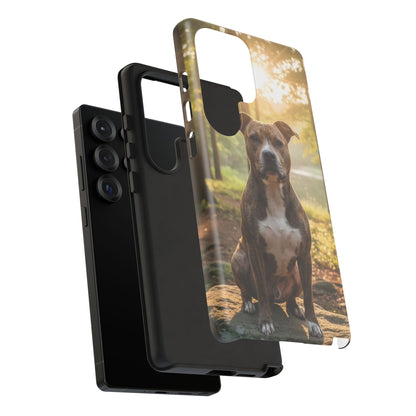 Pit Bull Phone Case – Dog Portrait Tough Case (iPhone, Samsung, Pixel)