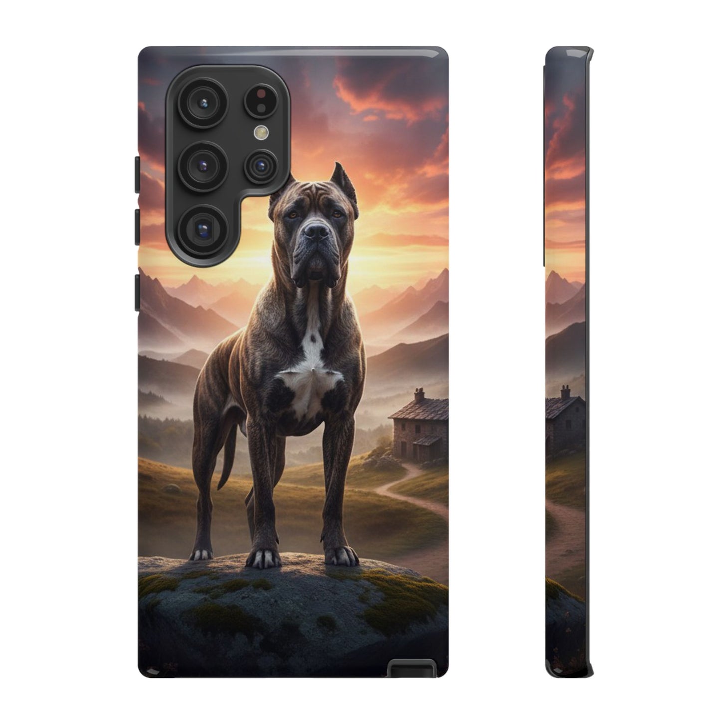 Cane Corso Phone Case – Guard Dog Sunset Tough Case (iPhone, Samsung, Pixel) | Dog Lover Gift