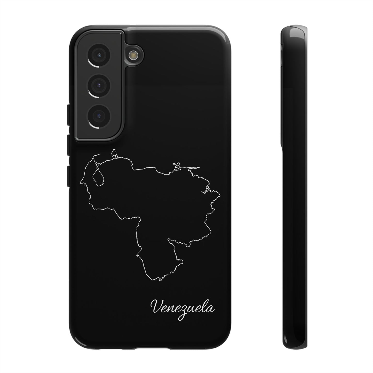Venezuela Outline Phone Case – Minimal Country Map Tough Case (iPhone, Samsung, Pixel)