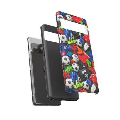 Soccer Ball Pattern Phone Case – Sports Fan Tough Protective Game Day Case