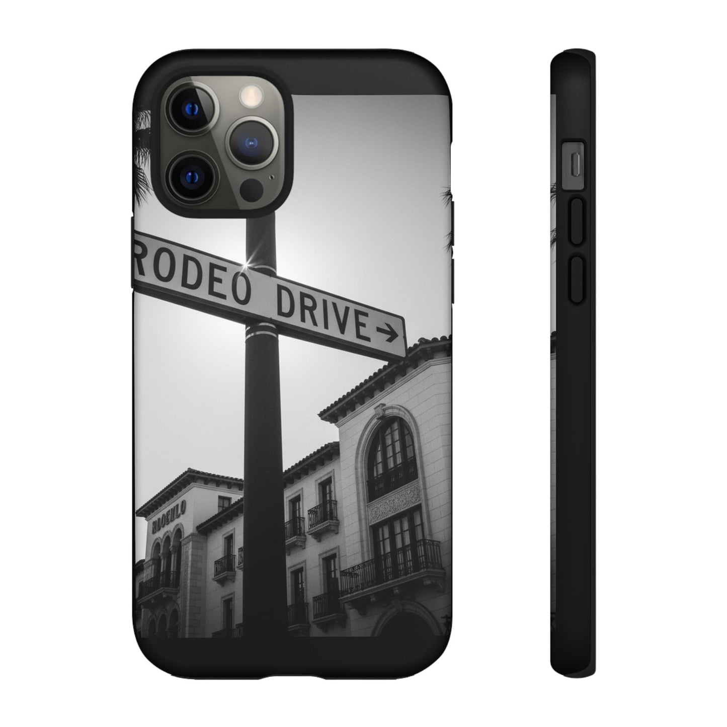 Rodeo Drive Phone Case | Los Angeles Aesthetic Black & White Photography | Luxury LA Street Tough Case for iPhone & Samsung