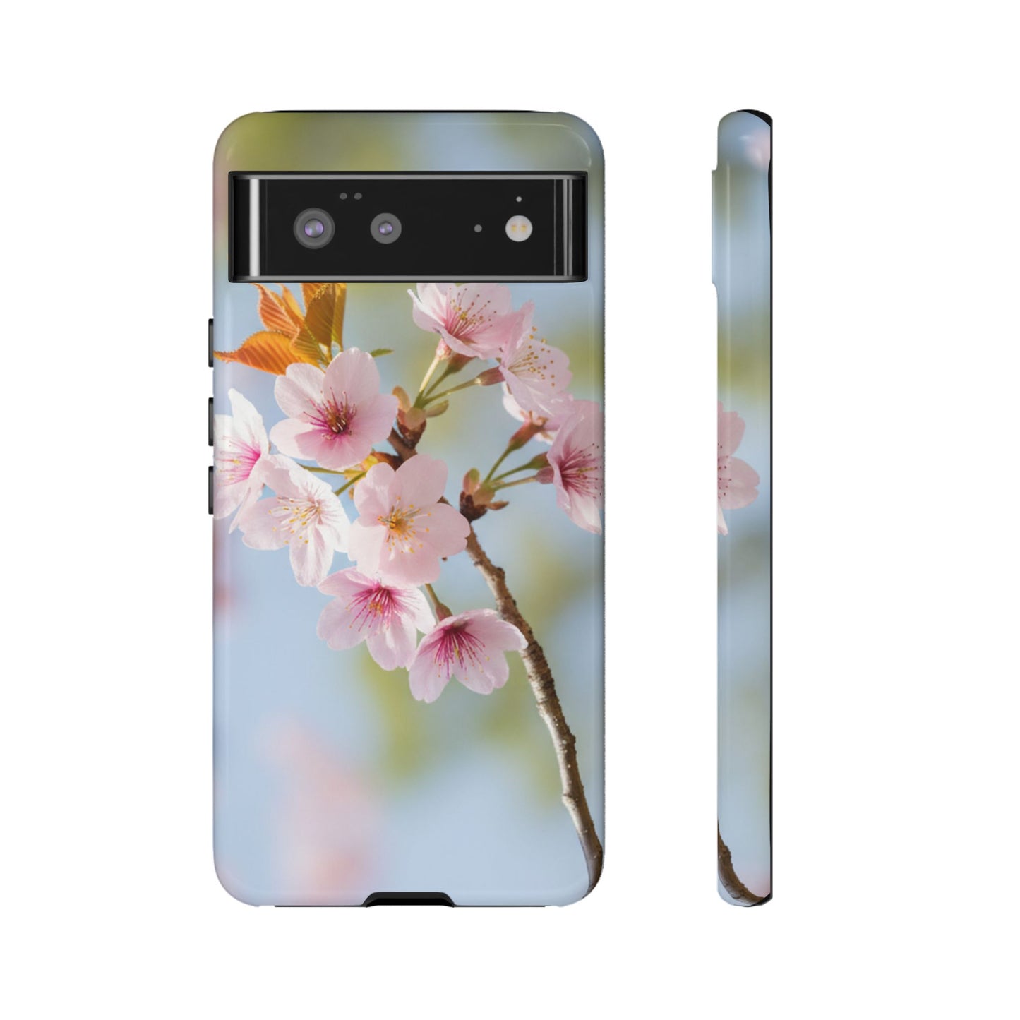 Cherry Blossom Phone Case – Pink Floral Tough Case (iPhone, Samsung Galaxy, Pixel)