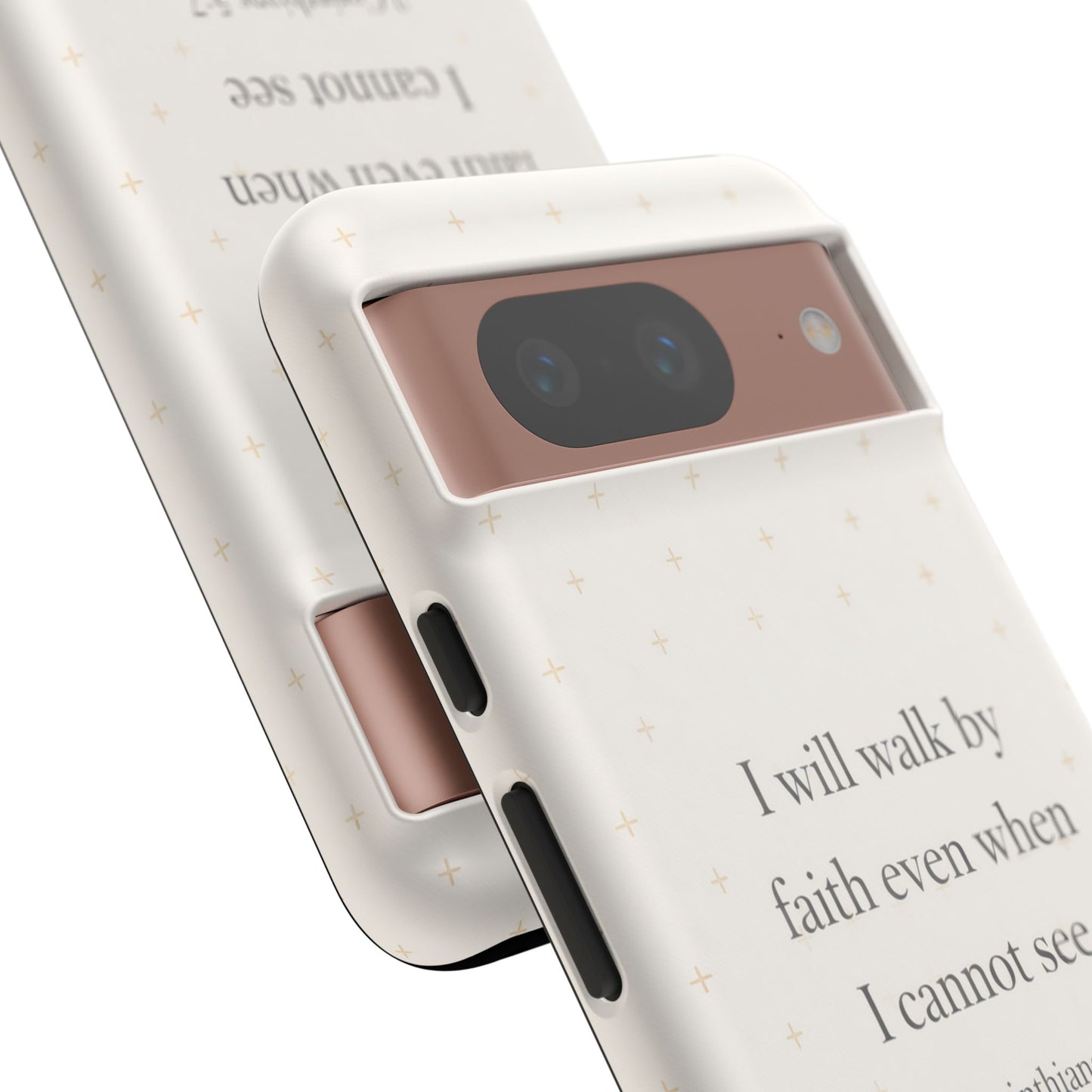 Walk by Faith Phone Case 2 Corinthians 5:7 Christian Bible Cover