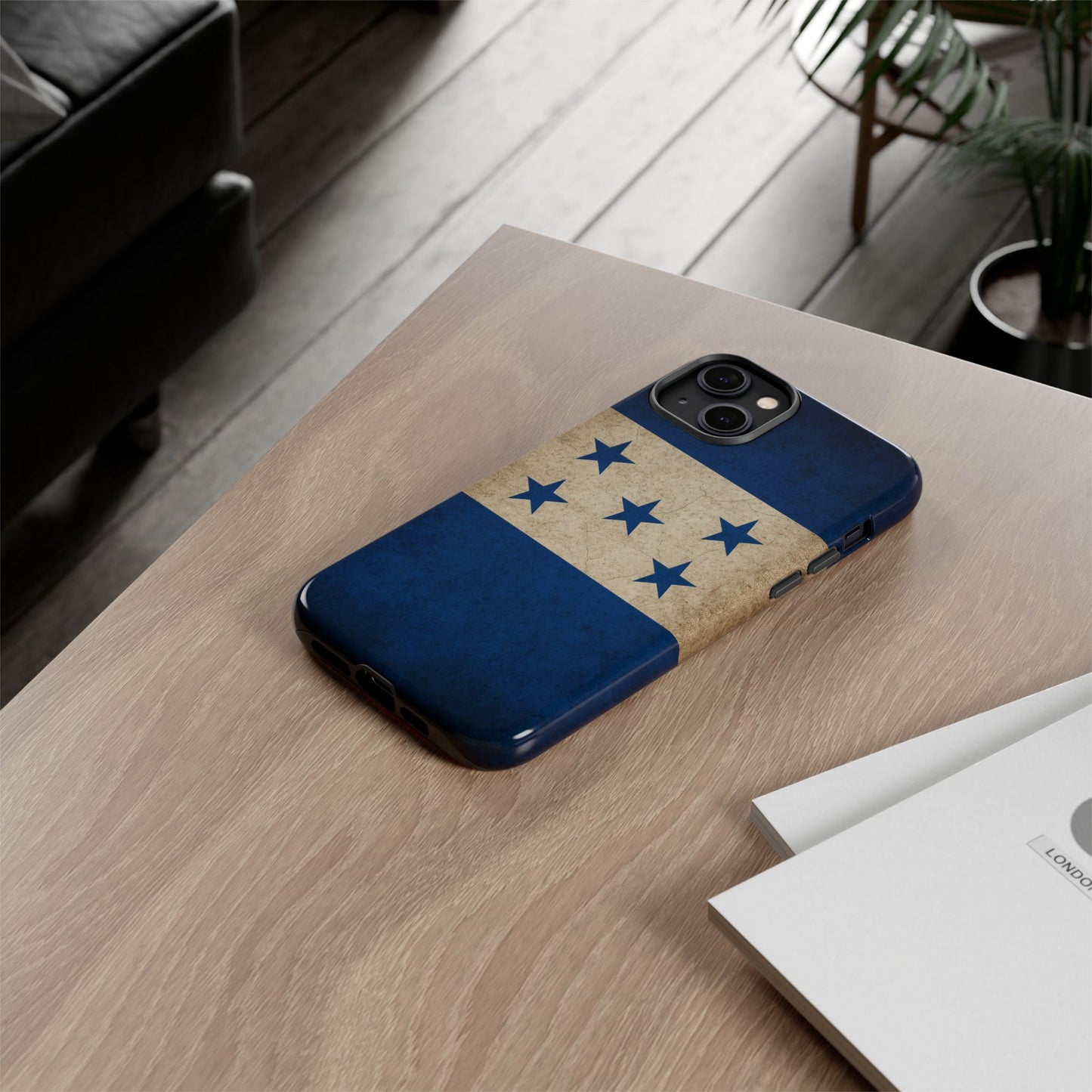 Honduras Flag Phone Case | Vintage Honduran Flag iPhone & Samsung Tough Protective Case