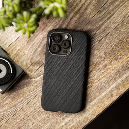 Carbon Fiber Inspired Phone Case – Rugged Slim Protective Tech Case for iPhone & Samsung