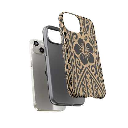 Polynesian Tribal Hawaiin Hibiscus Phone Case for iPhone Samsung Galaxy