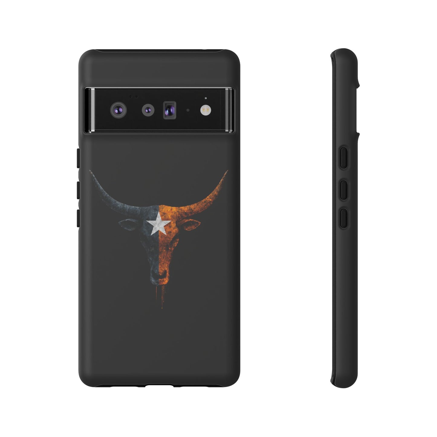 Texas Longhorn Skull Phone Case Western Cowboy Bull iPhone Samsung Cover