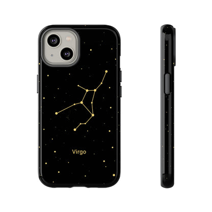 Virgo Zodiac Constellation Phone Case – Luxe Gold Celestial Cover