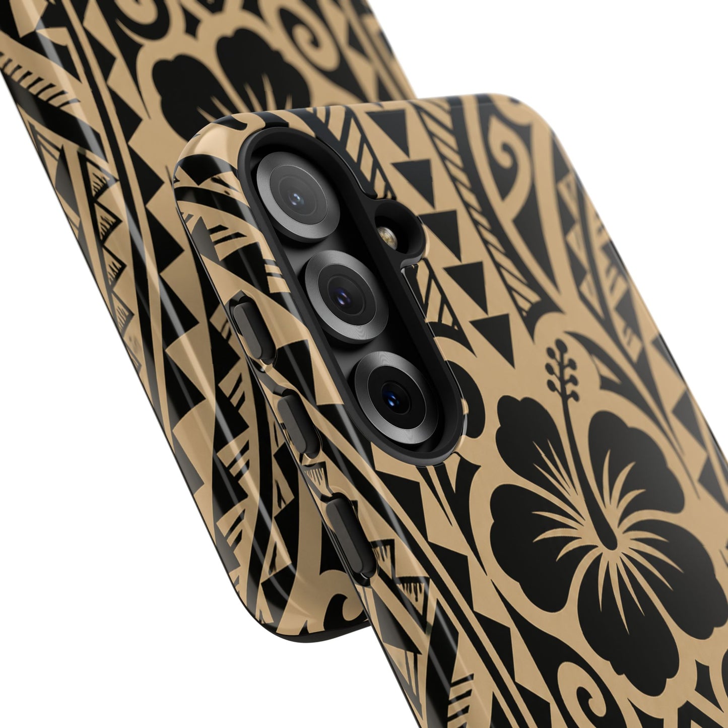 Polynesian Tribal Hawaiin Hibiscus Phone Case for iPhone Samsung Galaxy