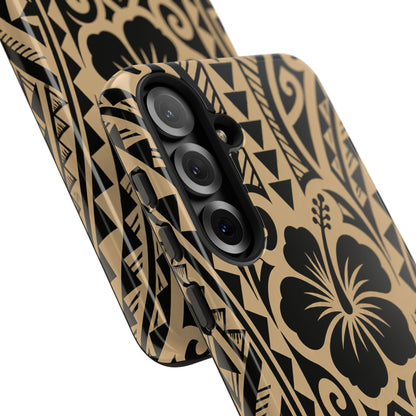 Polynesian Tribal Hawaiin Hibiscus Phone Case for iPhone Samsung Galaxy