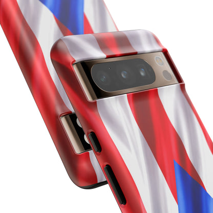Puerto Rico Flag Phone Case | Boricua Pride Tough Case | Puerto Rican Flag Protective Cover for iPhone & Samsung