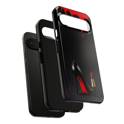 Dark Feminine Red Drip Phone Case – Gothic Glam Tough Cover
