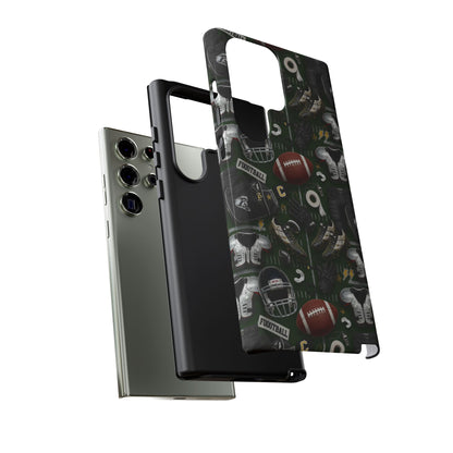 Football Pattern Phone Case – Sports Fan Tough Protective Game Day Case