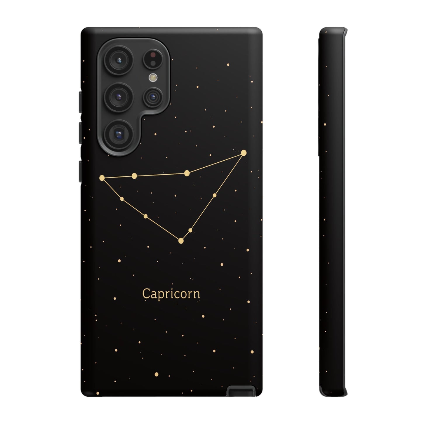 Capricorn Zodiac Constellation Phone Case – Luxe Gold Celestial Cover