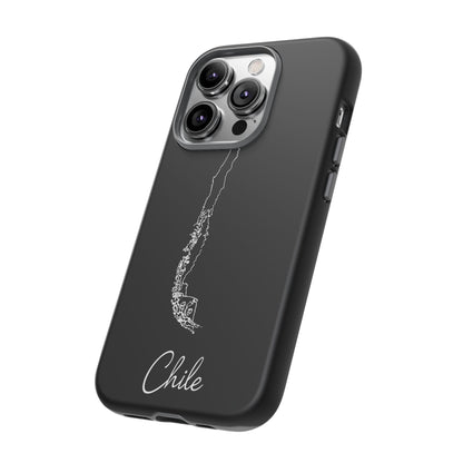 Chile Outline Phone Case – Minimal Country Map Tough Case (iPhone, Samsung, Pixel)