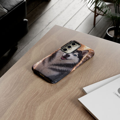 Siberian Husky Tough Phone Case | Blue Eyes Dog Cover Protective iPhone Case