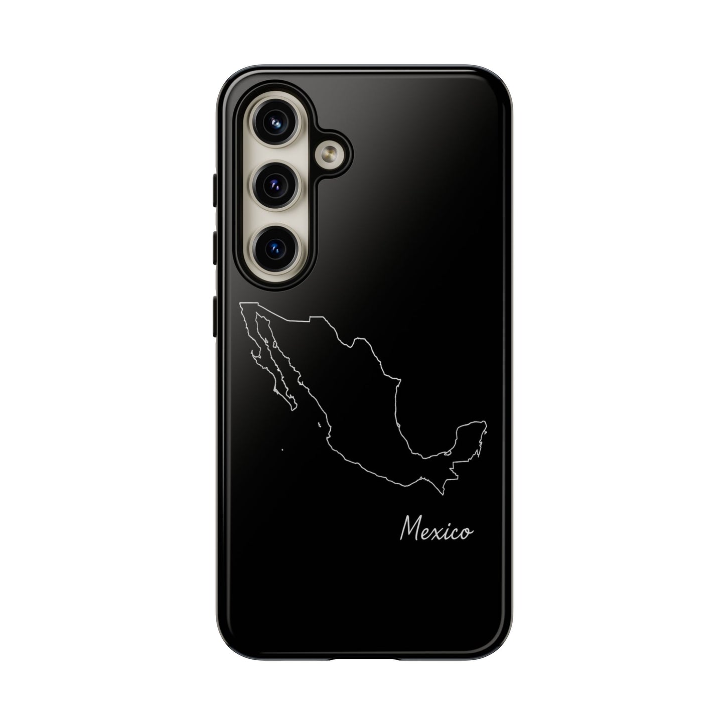 Mexico Outline Phone Case – Minimal Country Map Tough Case (iPhone, Samsung, Pixel)