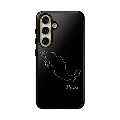 Mexico Outline Phone Case – Minimal Country Map Tough Case (iPhone, Samsung, Pixel)