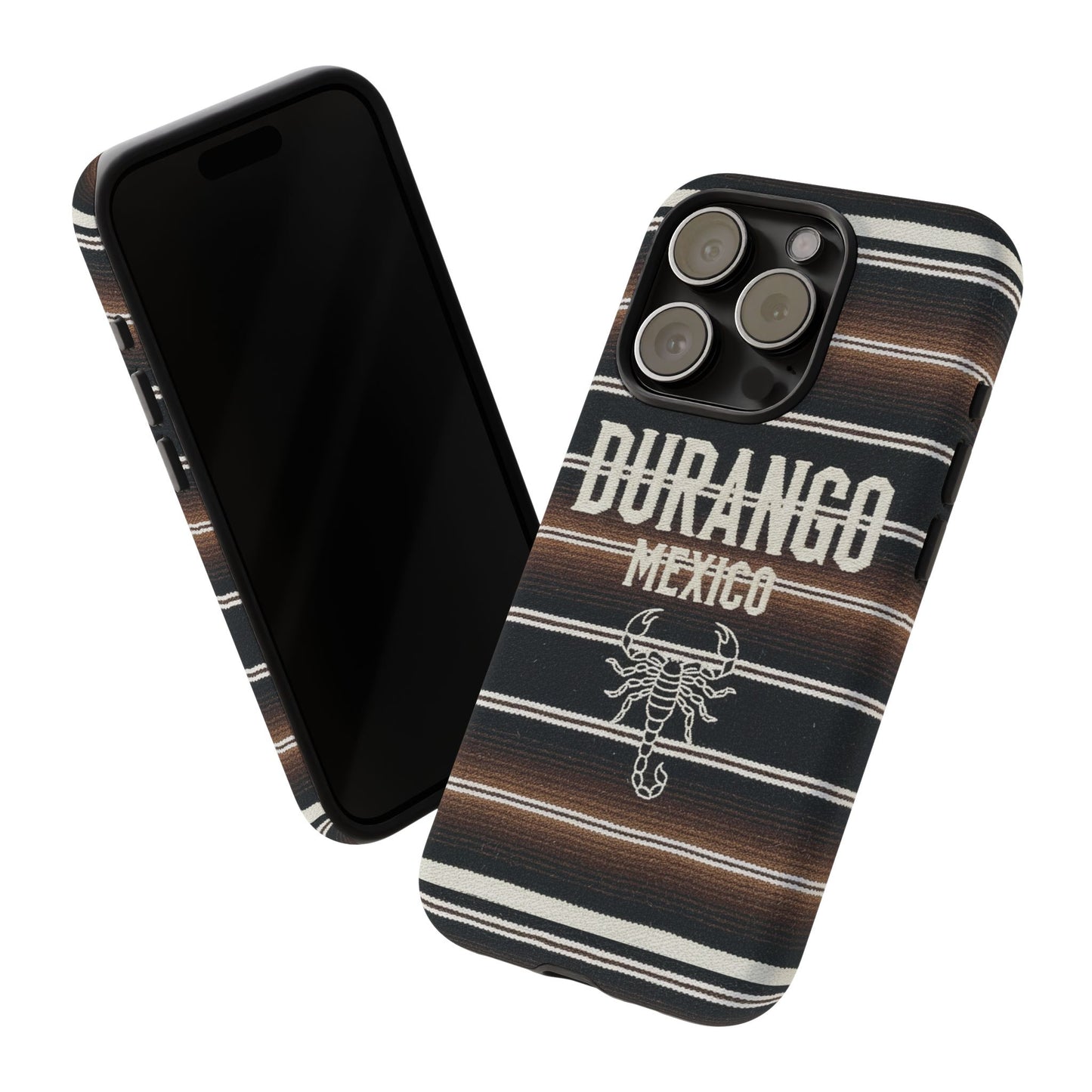 Durango Mexico Phone Case | Serape Scorpion Western Design | Mexican Heritage Tough Case for iPhone & Samsung
