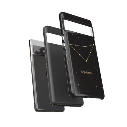 Capricorn Zodiac Constellation Phone Case – Luxe Gold Celestial Cover