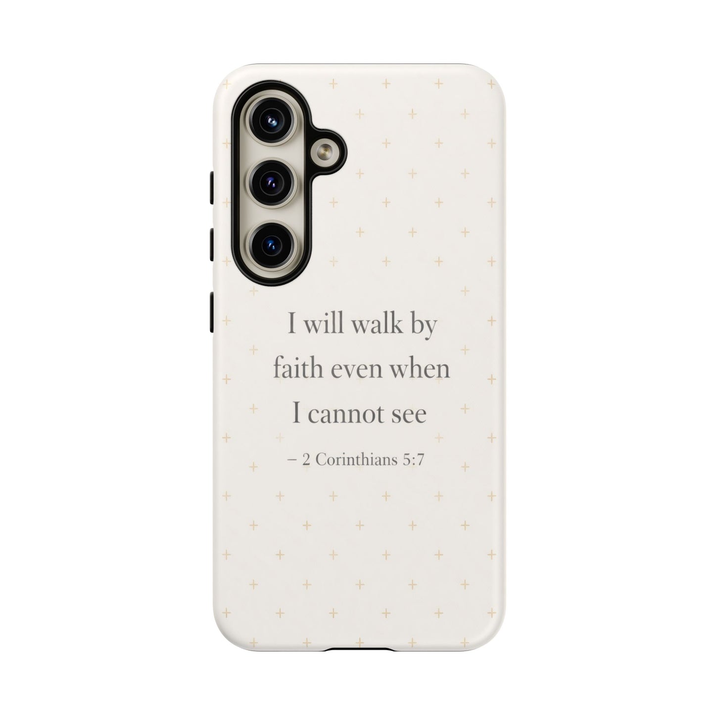 Walk by Faith Phone Case 2 Corinthians 5:7 Christian Bible Cover