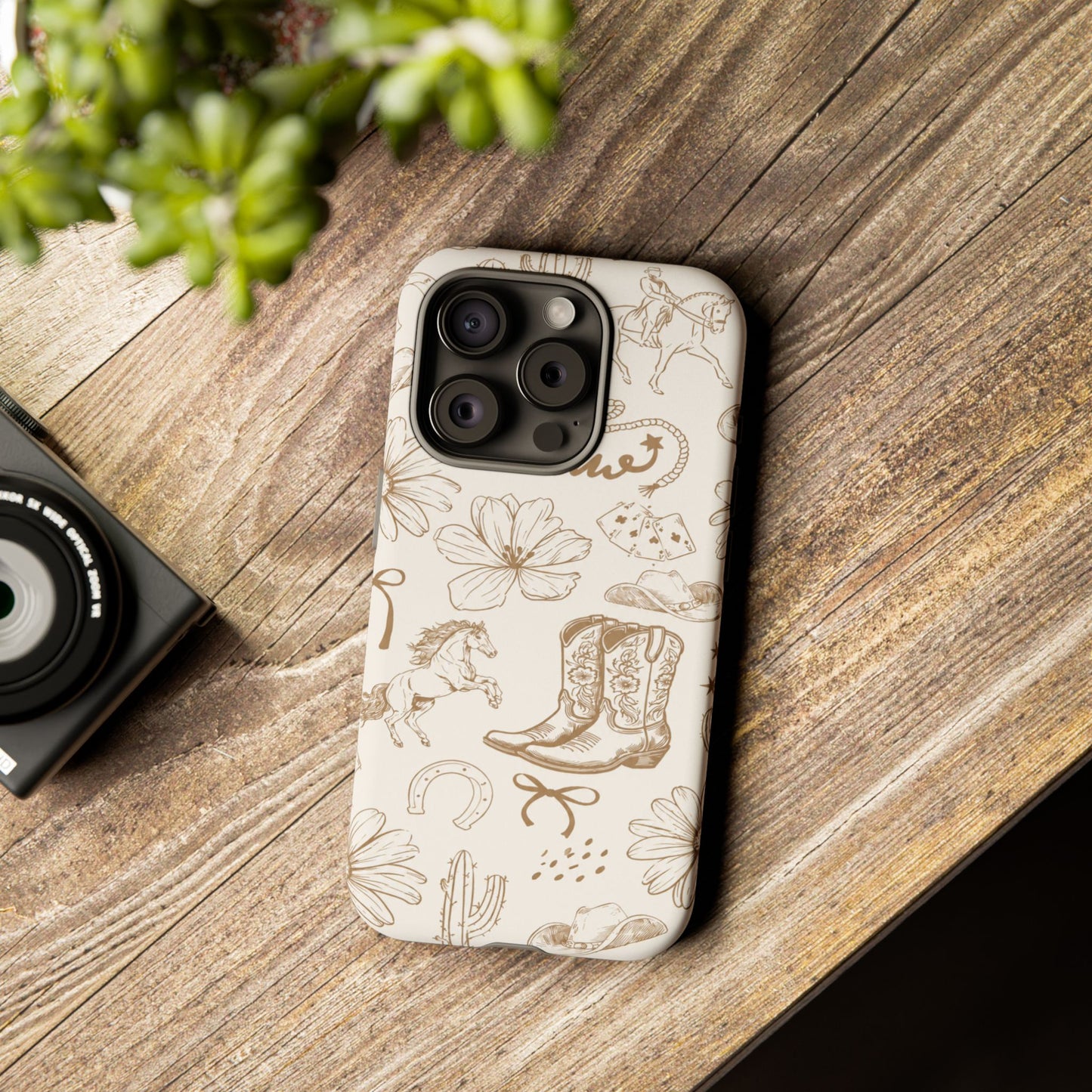 Western Cowgirl Phone Case for iPhone Samsung Galaxy Pixel Tough Case
