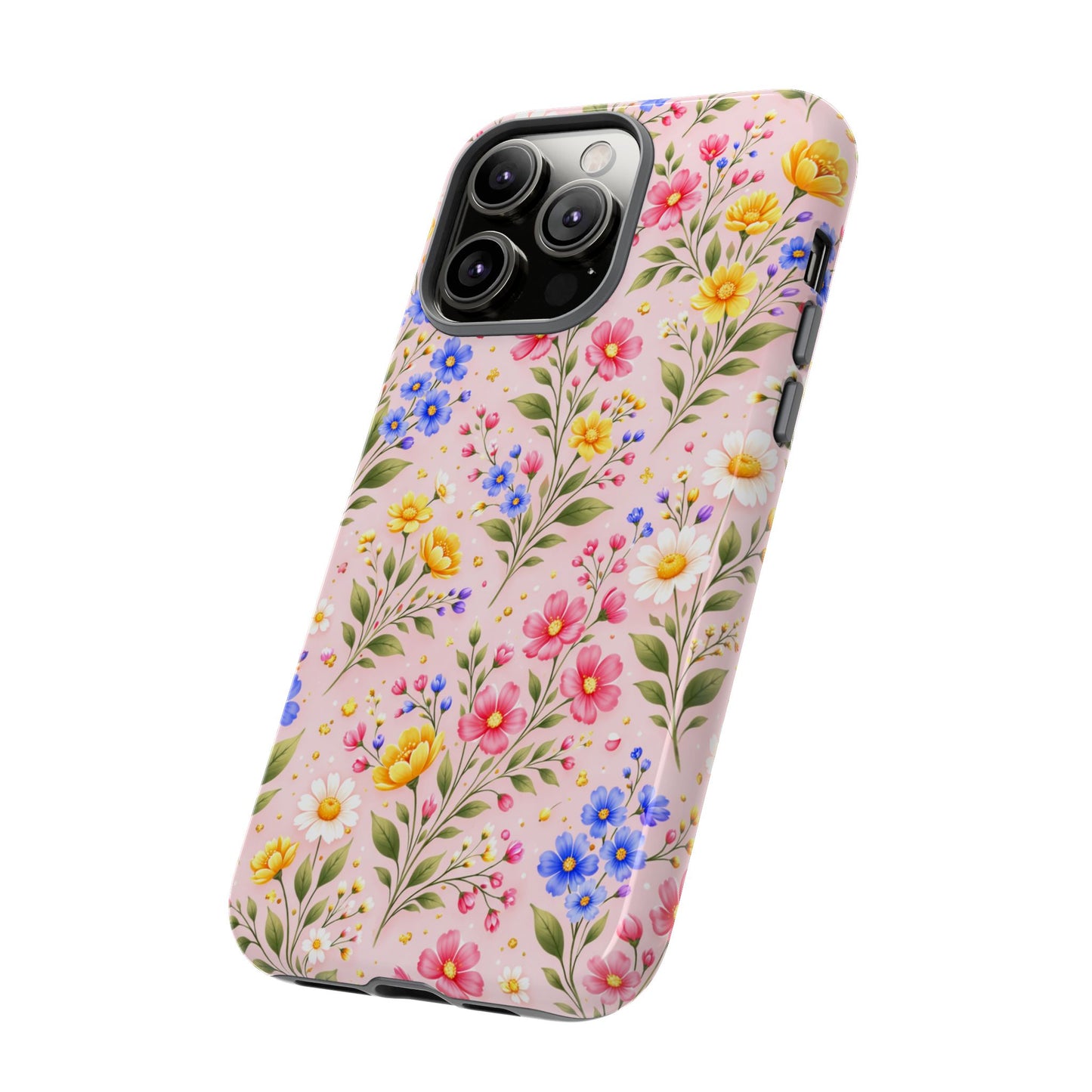 Wildflower Floral Phone Case Vintage Spring Meadow Tough Cover