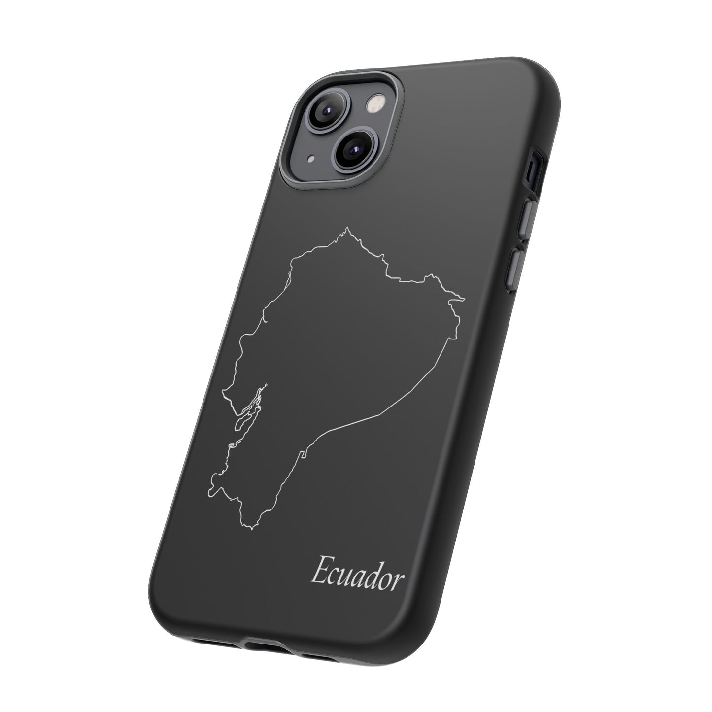 Ecuador Outline Phone Case – Minimal Country Map Tough Case (iPhone, Samsung, Pixel)