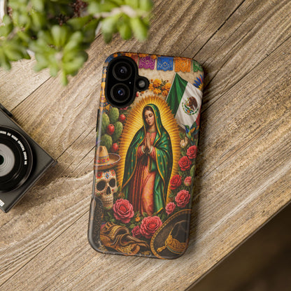 Virgen de Guadalupe Phone Case Mexican Floral iPhone Samsung Pixel Case