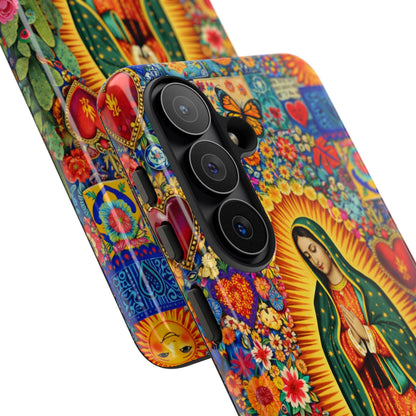Virgin Mary Guadalupe Phone Case Mexican Folk Art Tough Cover iPhone Samsung