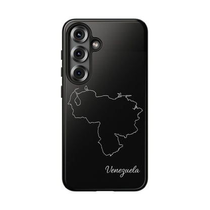 Venezuela Outline Phone Case – Minimal Country Map Tough Case (iPhone, Samsung, Pixel)