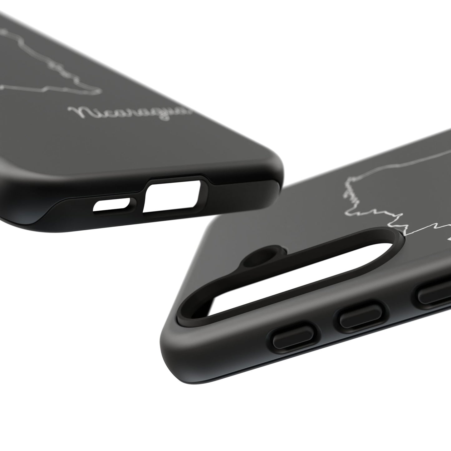 Nicaragua Outline Phone Case – Minimal Country Map Tough Case (iPhone, Samsung, Pixel)